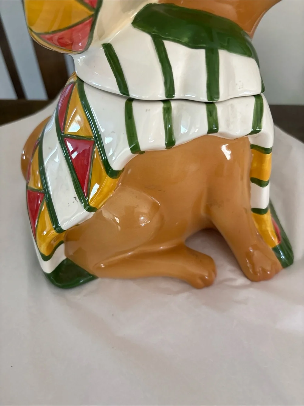 Vintage IAY CHIHUAHUA! COOKIE JAR 1999 Clay Art new without box
